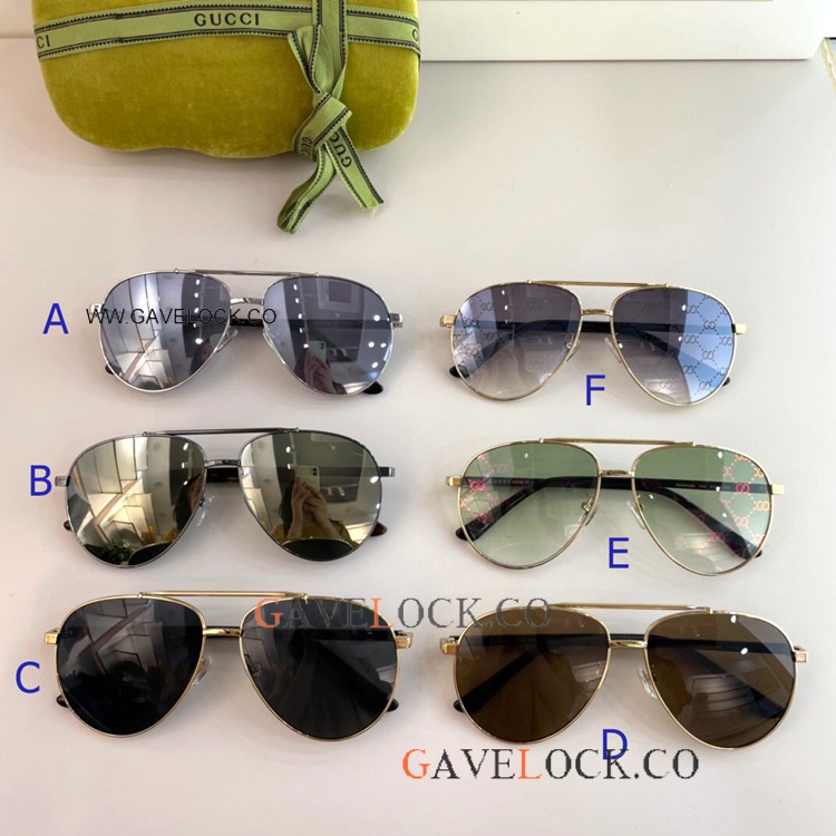 Luxury Guccl gg0043 Sunglasses Double Bridge Glasses Fading lens